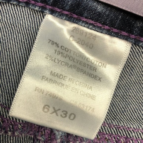 VINTAGE SANTANA SLIM STRAIGHT JEANS  6/28x30 ⭐ - Picture 8 of 12